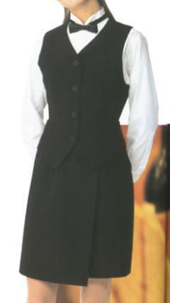 ホテル ユニフォーム ＆ 飲食店用 制服 Servo サーヴォ 女子 ベスト BF3197 ラップキュロット BS3846