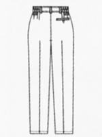 ホテル ユニフォーム ＆ 飲食店用 制服 Servo サーヴォ 男女兼用 パンツ PA114-B9 背面画像